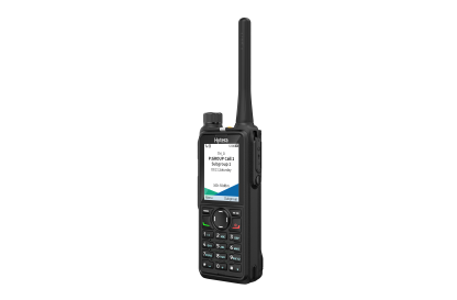 Hyteran ammatillinen radiopuhelin digitaalisella näytöllä ja näppäimistöllä