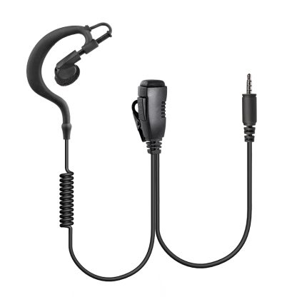 BDC EM-2027CK3 G shape ear/mic; coil cord for PKT23 Kenwood