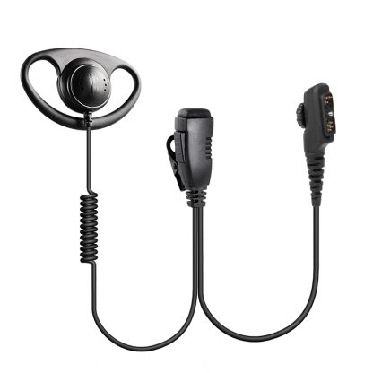 BDC EM3227C D-shaped ear/mic; coil cord for THR-9