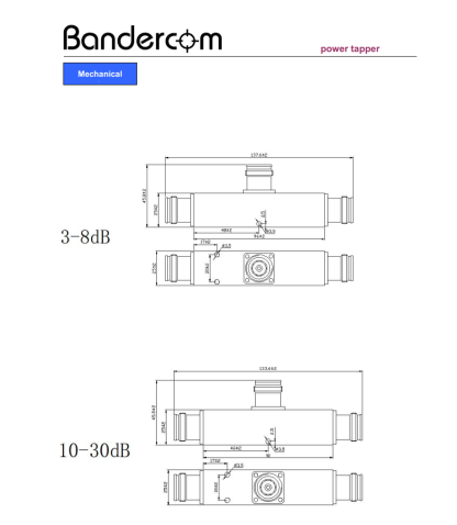 BDC 20dB Power tapper 380-3800MHz, 4.3-10,-160dBc - Image 3
